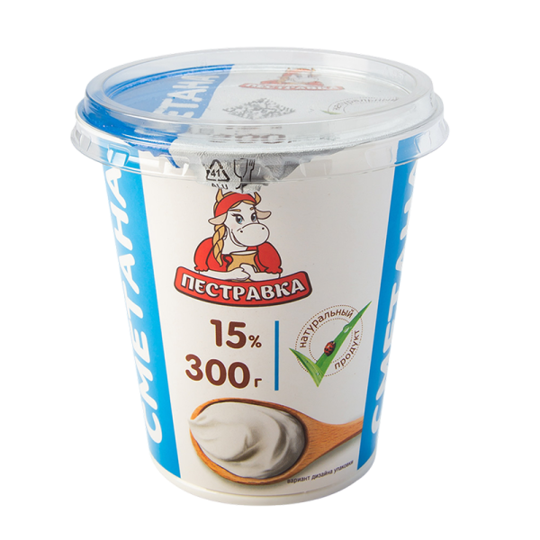 Сметана 15% 300г