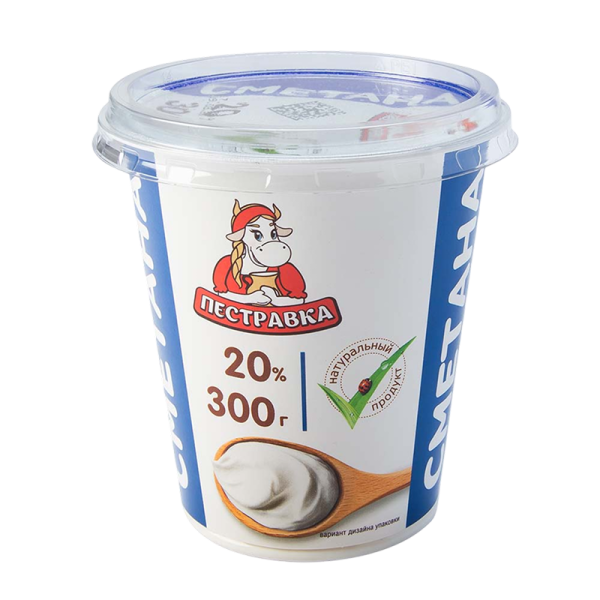 Сметана 20 % 300 г.