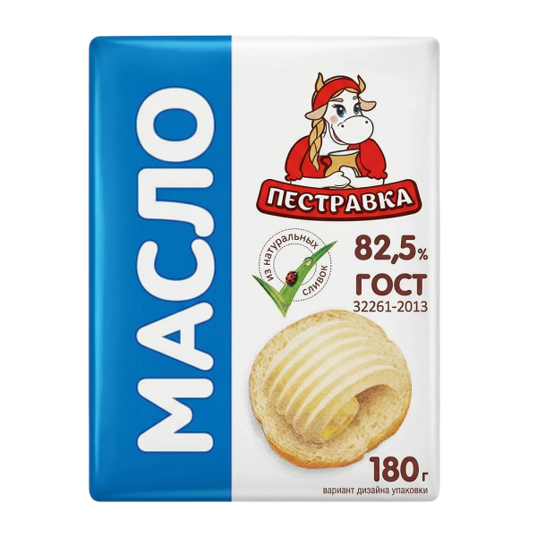 Масло сливочное традиционное 82,5% 180г 