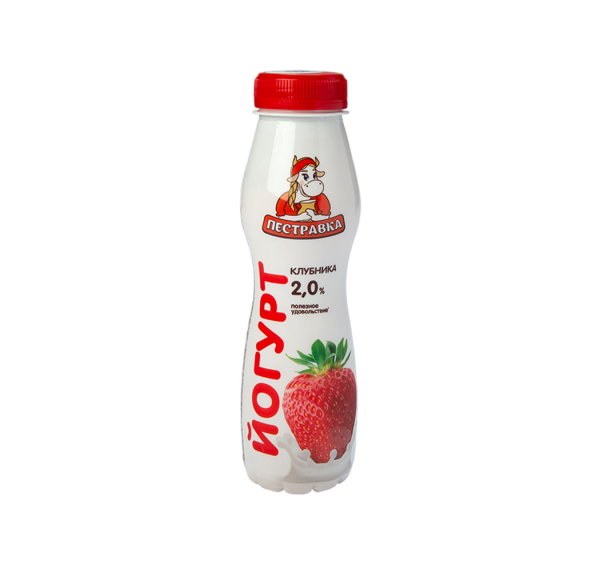 Йогурт с клубникой 2,0% 270 г.