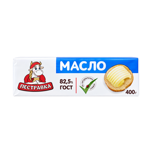  Масло сливочное крестьянское 82,5% 400г