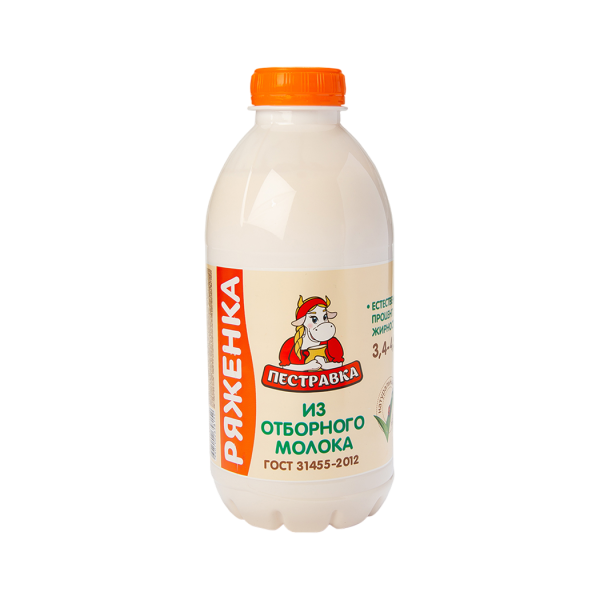 Ряженка из отборного молока 3,4-4,5% 750 мл.